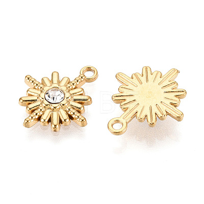 304 Stainless Steel Rhinestone Pendants STAS-I322-33G-02-1