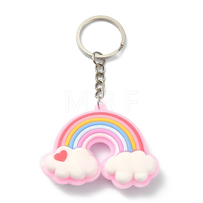 PVC Plastic Pendant Keychain KEYC-JKC00509-1