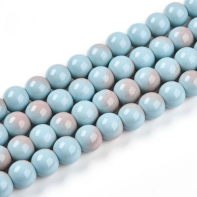 Baking Paint Glass Beads X1-DGLA-N012-10mm-06-1