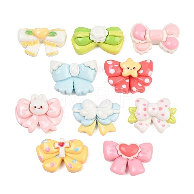 Opaque Resin Cabochons RESI-L051-03-1