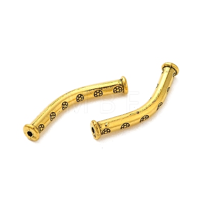 Tibetan Style Alloy Carved Tube Beads FIND-Z063-35AG-1