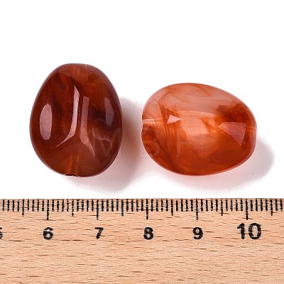 Opaque Acrylic Beads X-OACR-N137-36E-1
