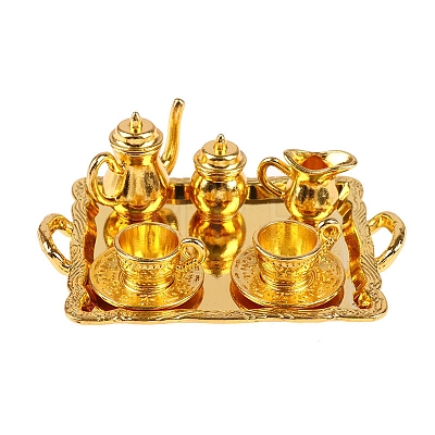 Mini Alloy Tea Cup Sets PW-WGC6445-01-1