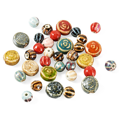 30Pcs Handmade Porcelain Beads PORC-TA0001-79-1