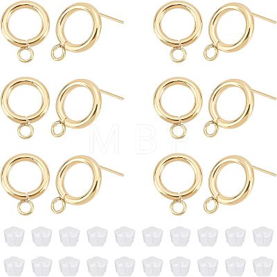 Unicraftale 20Pcs 304 Stainless Steel Stud Earring Findings STAS-UN0038-68-1