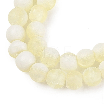 Frosted Crackle Glass Beads X1-GLAA-U001-8mm-M11-1