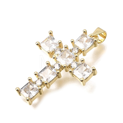 Brass Pave Cubic Zirconia Pendants CU-CBAE7DF-11G-C02-1