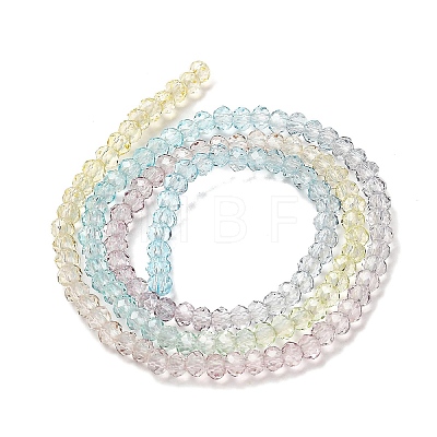 Transparent Painted Glass Beads Strands X1-DGLA-A034-T2mm-A15-1