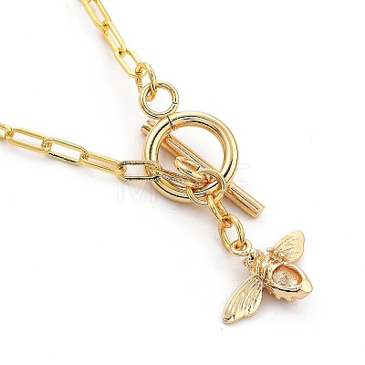 Brass Pendant Necklaces NJEW-JN03060-1
