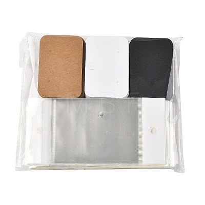 90Pcs 3 Colors Paper Jewelry Display Cards for Earring CDIS-FS0001-30-1
