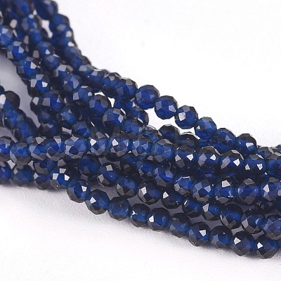 Faceted Glass Beaded Necklaces NJEW-D041-02-1