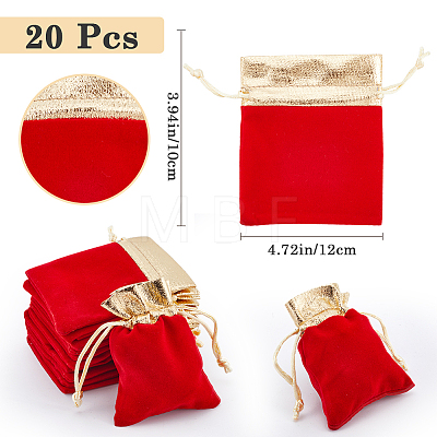 Rectangle Velvet Jewelry Pouches Bags TP-BBC0001-09B-01-1