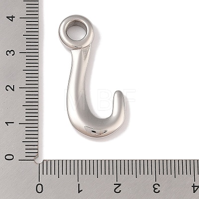 Non-Tarnish 304 Stainless Steel Hook Clasps STAS-C109-05P-1