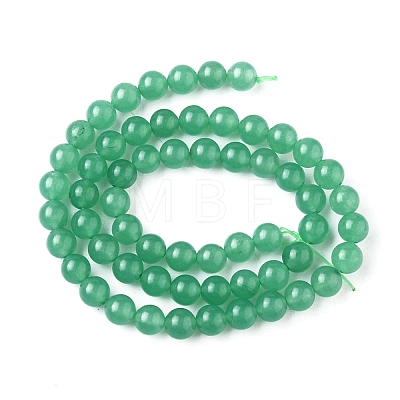 1 Strand Natural Green Aventurine Beads Strands G-YW0001-35A-1