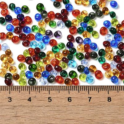 Transparent Colours Glass Seed Beads X1-SEED-P006-02A-03-1