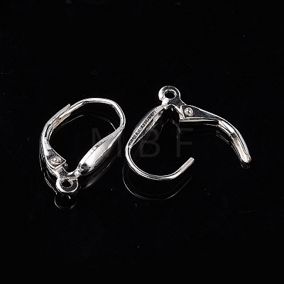 925 Sterling Silver Leverback Hoop Earrings Findings STER-A002-236-1