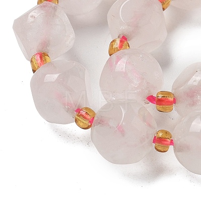 Natural Rose Quartz Beads Strands G-K387-A08-02-1