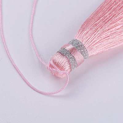 Nylon Thread Tassel Big Pendant Decorations NWIR-K019-A17-1