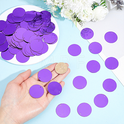 200Pcs PVC Paillette/Sequin Pendants FIND-HY0005-22A-1