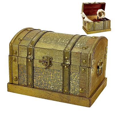 Retro Wood Jewelry Set Storage Organizer Boxes with Clasps CON-WH0115-96B-1