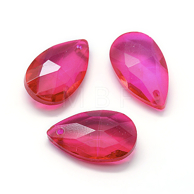 Faceted Glass Pendants LS-X-GLAA-F069-L-A19-1