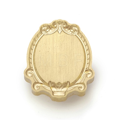 3D Embossed Photo Frame Brass Wax Seal Stamp Head AJEW-H138-01F-1