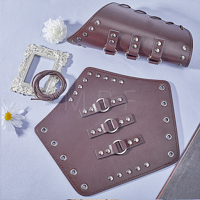Imitation Leather Cuff Cord Bracelet BJEW-WH0011-25B-1