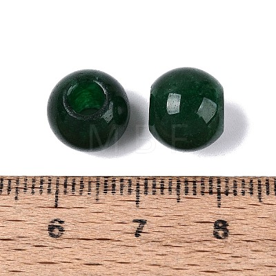 Natural White Jade European Beads G-Q607-01A-05-1
