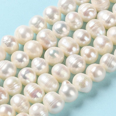 Natural Cultured Freshwater Pearl Beads Strands PEAR-E018-37-1