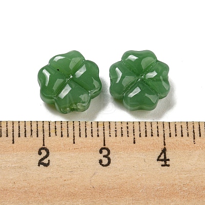 Imitation Jade Glass Beads GLAA-D017-01B-1