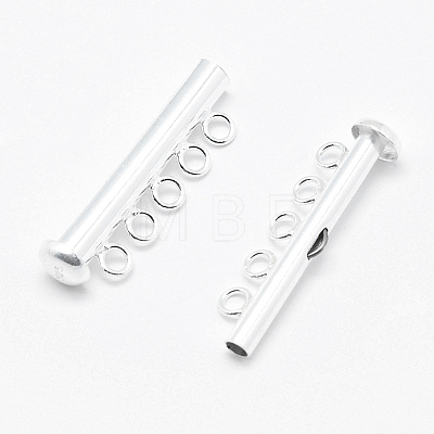 Sterling Silver Slide Lock Clasps STER-K035-04-1