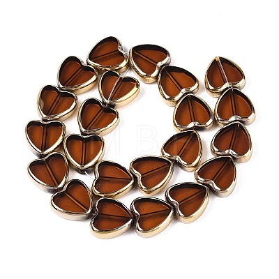 Electroplate Glass Beads Strands X-EGLA-T021-23E-1