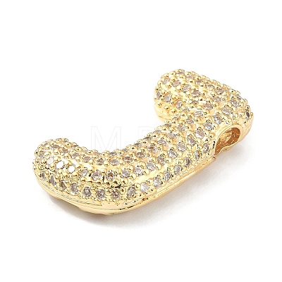 Rack Plating Brass Micro Pave Cubic Zirconia Pendants KK-Q790-01J-G-1