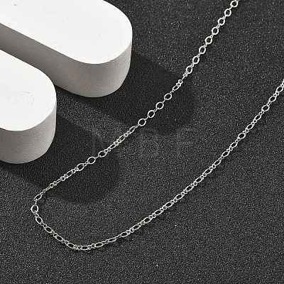 Brass Cable Chain Necklaces for Women NJEW-D302-20P-1