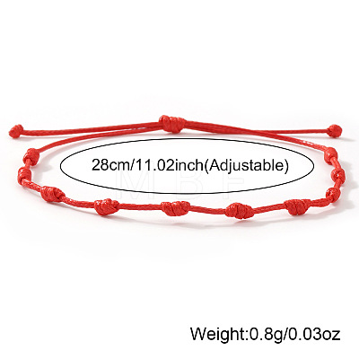 Adjustable Polyester Cord Braided Bracelets for Friendship Couple UP1845-4-1