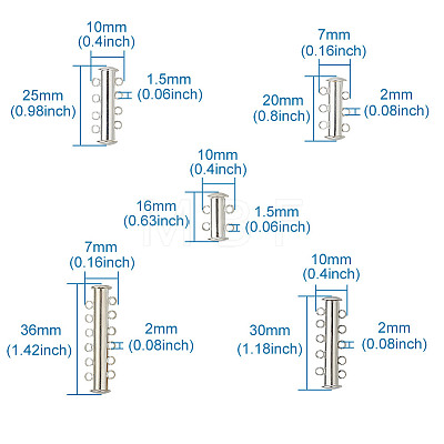 Brass Slide Lock Clasps KK-TA0007-28-1