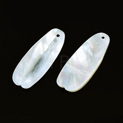 Natural White Shell Pendants SHEL-N026-160A-1