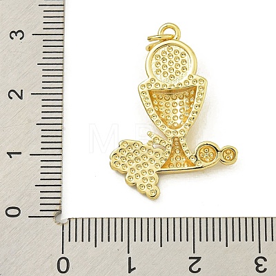 Rack Plating Brass Enamel Pendants X-KK-U029-14G-1