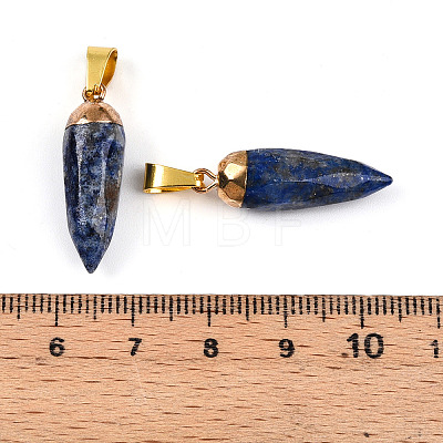 Natural Lapis Lazuli Pendants G-N345-01G-1