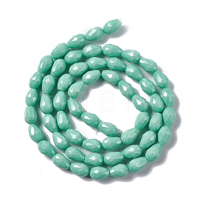 Faceted Glass Beads Strands GLAA-E037-01C-1