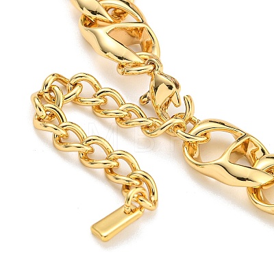 Ion Plating(IP) 304 Stainless Steel Twisted Chain Bracelets for Women BJEW-A017-02G-1