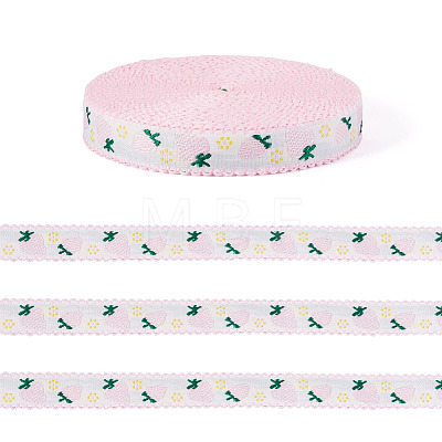 10 Yards Polyester Strawberry Ribbon OCOR-TA0003-60-1