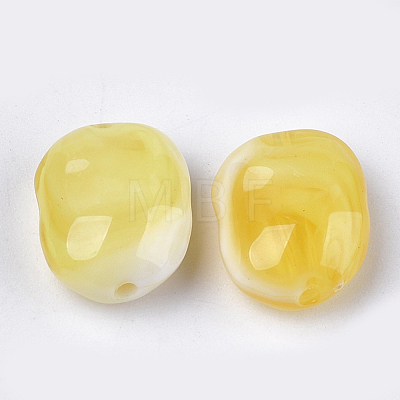 Acrylic Beads X-OACR-S029-019C-1