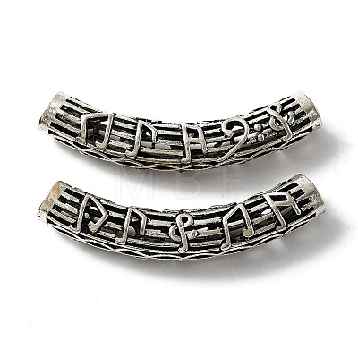 Tibetan Style Alloy Curved Tube Beads FIND-TAC0014-36AS-1