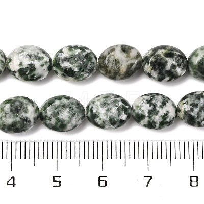 Natural Green Spot Jasper Beads Strands G-M420-D13-01-1