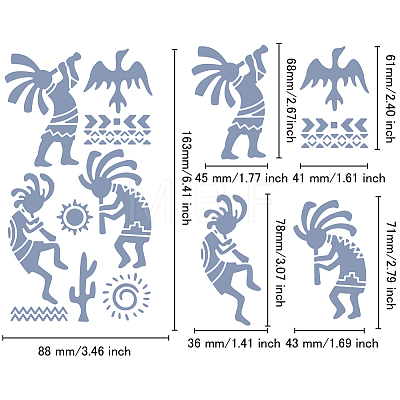 Retro Stainless Steel Metal Cutting Dies Stencils DIY-WH0242-288-1