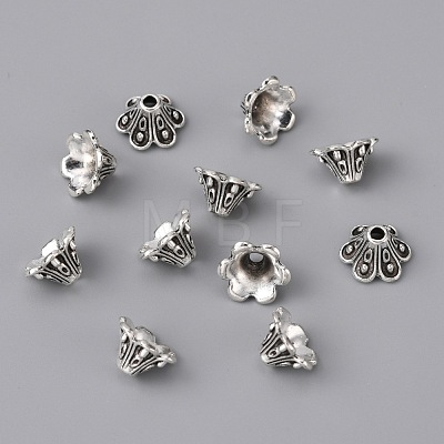 Alloy Bead Cap FIND-WH0042-27AS-1