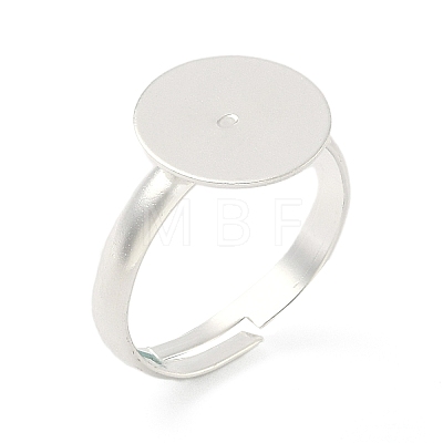 Adjustable Brass Pad Ring Settings KK-K414-10B-S-1