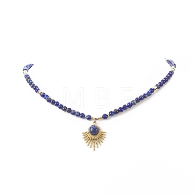 Mixed Natural Gemstone Beaded Necklaces NJEW-JN04226-1