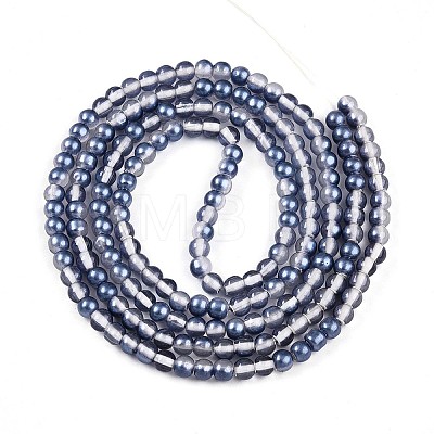 Baking Paint Transparent Glass Beads X1-DGLA-N011-4mm-08-1